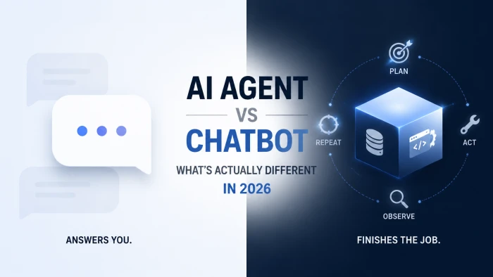 AI Agent vs Chatbot: What's Actually Different in 2026
